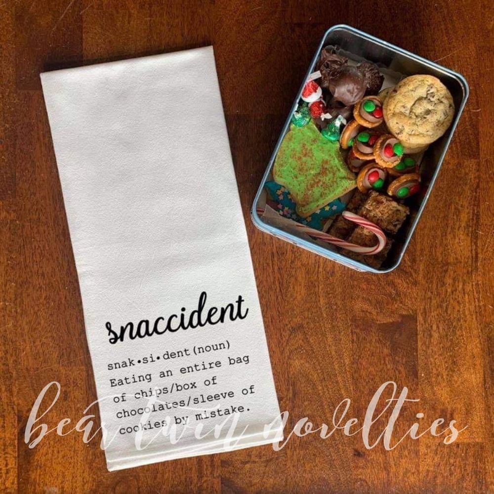 Snaccident Tea Towel